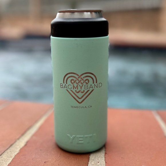 YETI RAMBLER® 12 OZ COLSTER® SLIM CAN COOLER - Seafoam - Picture 1 of 2